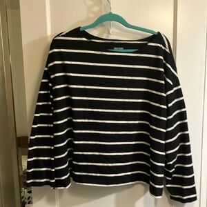 Old Navy Black and White Striped Top